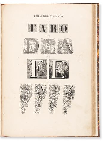 [SPECIMEN BOOK — FUNDICAO DE TYPOS DA IMPRENSA NACIONAL]. Provas da Fundicao de Typos da Imprensa Nacional. Lisbon, 1888.